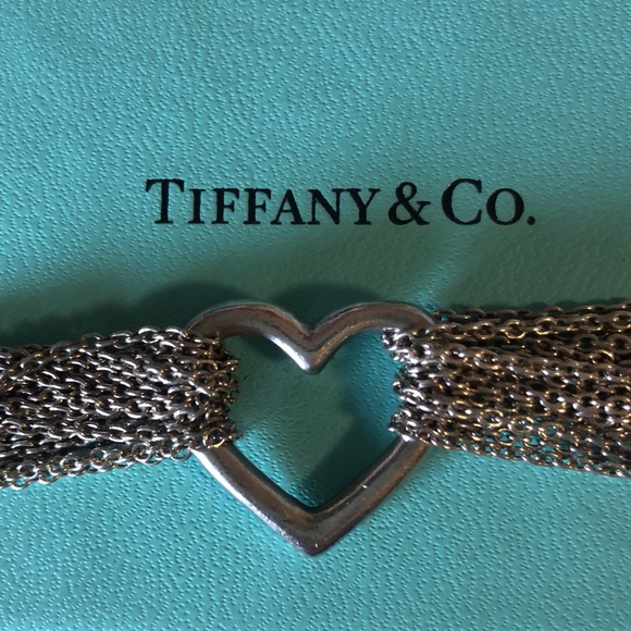 Authentic Tiffany & Co Mesh Heart 💕 multi strand bracelet - Picture 4 of 7